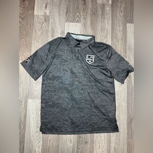 Fanatics NHL LA Kings Polo Shirt Men’s Size L Black Golf Activewear